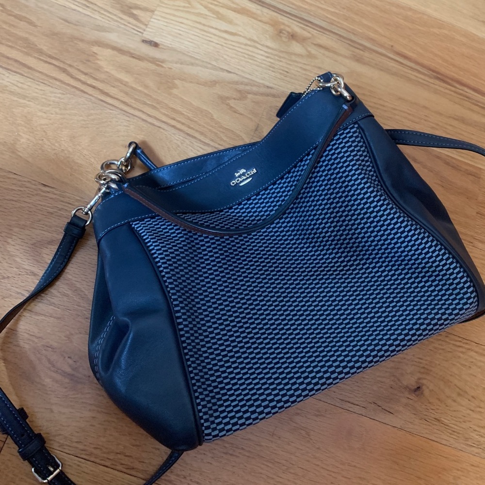 Navy blue Coach purse